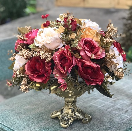 Bình hoa vải Châu âu để bàn